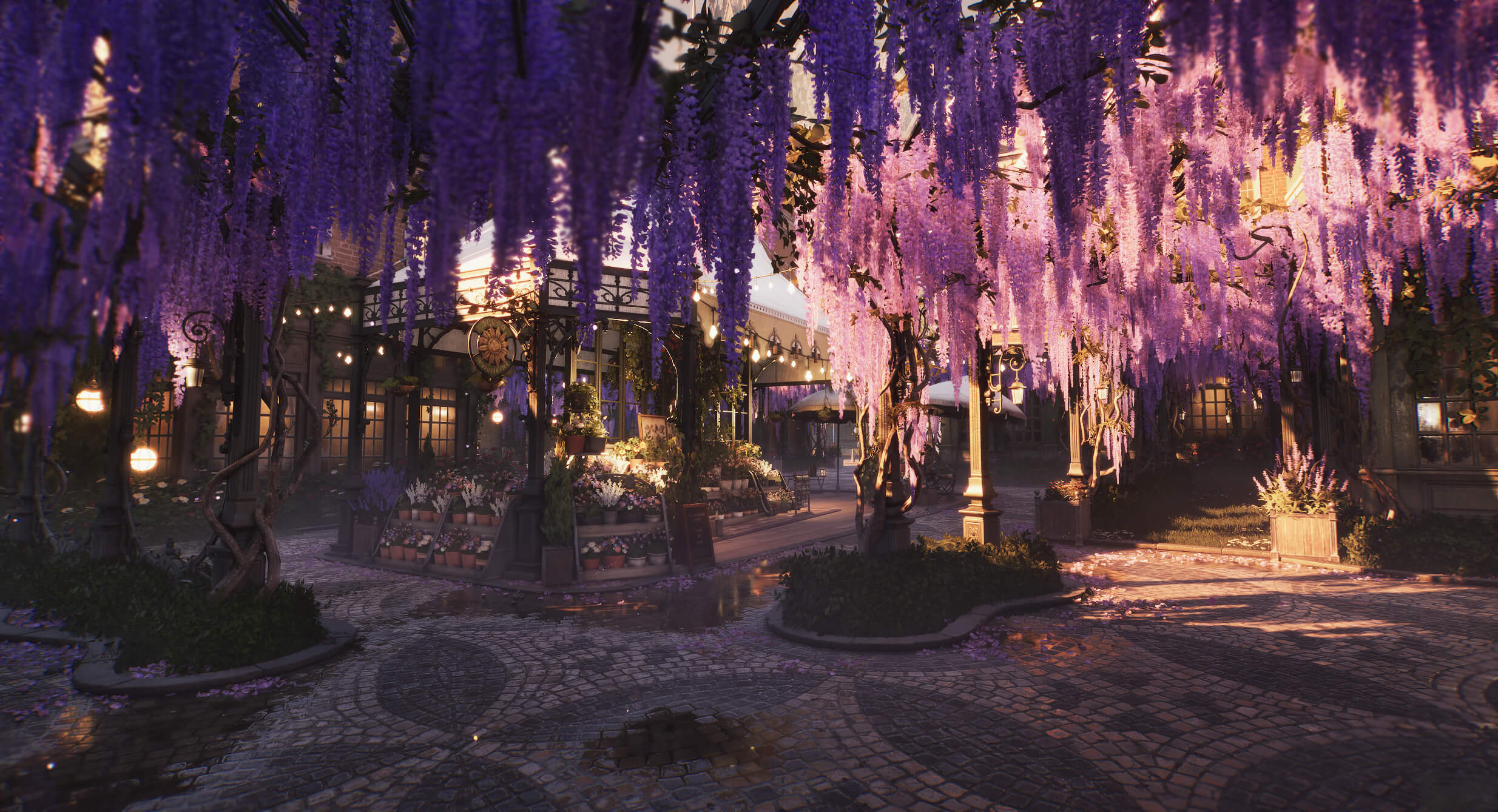 紫藤花廊 (Wisteria Corridor) - Lord of Mysteries game Loen geography official location visual