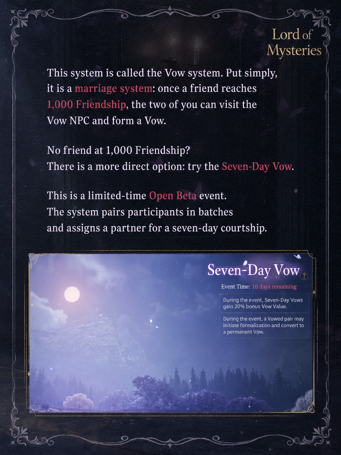 Seven-Day Vow Matching official source image 1